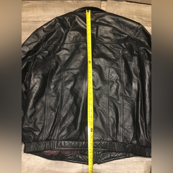 Wilsons Leather Flight Black Bomber Men’s Jacket 80’s 90's Vintage Size XLarge - Picture 11 of 12